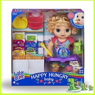 Hasbro Baby Alive Happy Hungry Baby Blonde Curly Hair Nurture Doll