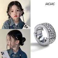 ELLSWORTH 2/4/6pcs/set Hair Braid Tubes, Hair Braiding Y2K Silver Round Hairclasp, Side Clips DIY Mi