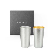 經典純錫杯對杯(純錫・金箔)禮盒組