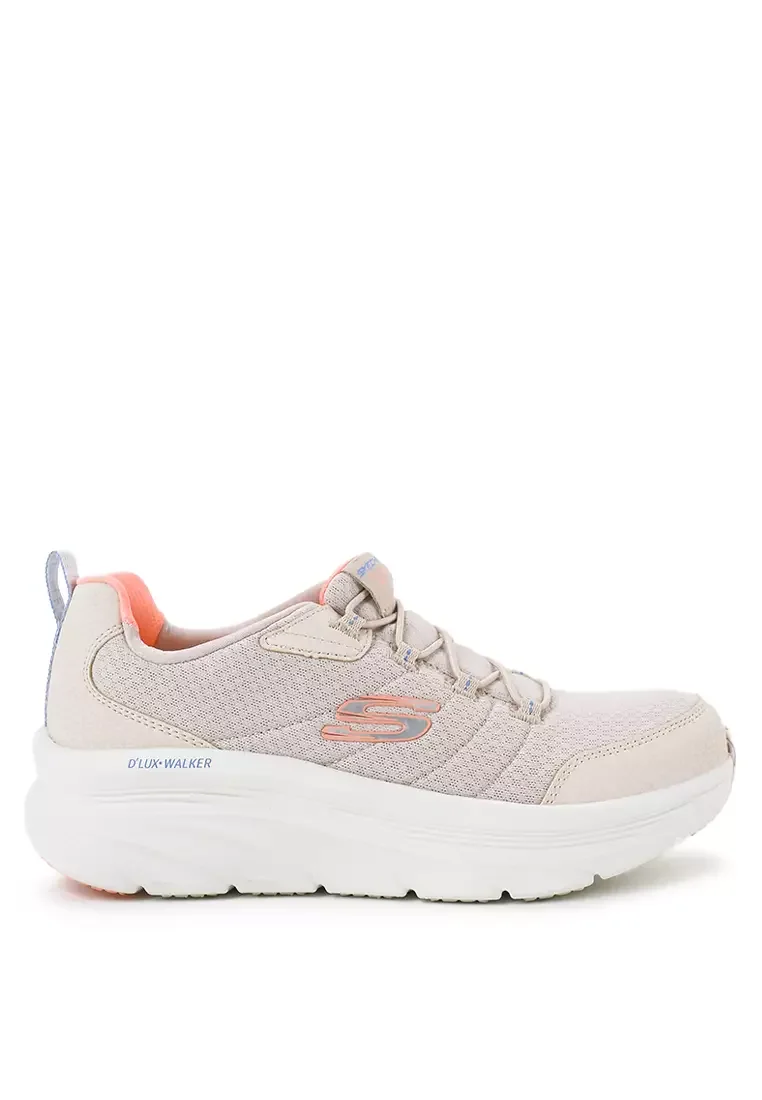 sepatu running  skechers wanita Skechers D'Lux Walker natural