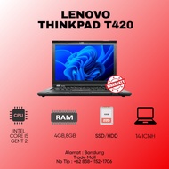 LAPTOP LENOVO THINKPAD T420 CORE I5 GEN 2 RAM 8GB SSD 256GB BERGARANSI