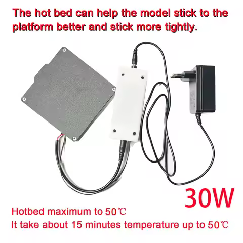 Hotbed with 30W or 60W Power for X1, X2, K1,K2, K7,K6 K10 K9 NANO, NANO plus, Minnie, Mickey, 3d pri