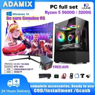 ADAMIX AMD Desktop Gaming Computer Package Ryzen 5 5600G / Ryzen3 3200G 16Gb RAM 512Gb SSD With 8G 1