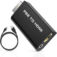 SRAS ตัวแปลง PS2 to HDMI Converter อแดปเตอร์ PS2 เป็น HDMI แบบพกพา ต่อเครื่องเล่น PS2 ออกทีวี HDMI ช