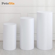 [PETSOLA] Cylinder Pedestal Cover Cylinder Plinth Stand Cover Event Display Stand Party