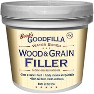 Water-Based Wood &amp; Grain Filler - Maple/Beech/Pine - 1 Gallon by Goodfilla | Replace Every Filler &amp; Putty | Repairs, Finishes &amp; Patches | Paintable, Stainable, Sandable &amp; Quick Drying