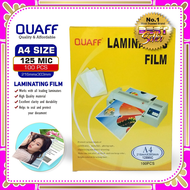 QUAFF Laminating Film A4 size 100pcs per pack || 125microns  || 250microns || 80microns & 200mic