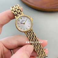 IBSO Gold Face Ultra-Thin Womens Watch Small Dial Simple Luxury Mother-of-Pearl Surface Fashion Quar