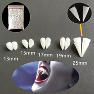 Resin Vampire Teeth Fangs Halloween Props Diy Teeth Plus Glue Teeth Props Cosplay Vampire Party