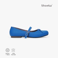 Pevita Flat Electric Blue - Women's Flat Shoes - Genuine Leather Women's Shoes - Cute Women's Shoes