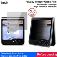 Imak Privacy Glass Samsung Galaxy W25 Flip 5G Anti Peeping Tempered Glass Anti Spy Outer Screen Prot