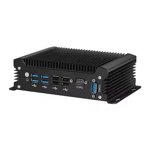 Fanless Industrial PC intel i5-1335U 1235U Windows11/10 Linux 2x COM RS232 2x Gigabit Ethernet 8XUSB