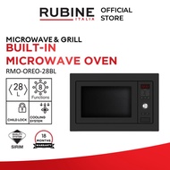 RUBINE RMO-OREO-28BL Built-in Microwave Oven With Capacity Up To (28L)