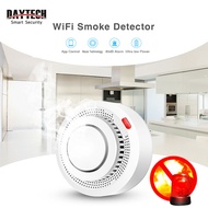 DAYTECH Tuya APP เซ็นเซอร์ตรวจจับควัน Wireless Smoke Detector เครื่องตรวจจับควันไร้สาย รุ่น SM11 WIFI เซ็นเซอร์สัญญาณเตือนไฟไหม้ระบบรักษาความปลอดภัย