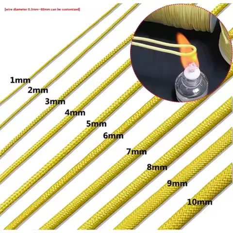 Kevlar rope, aramid high temperature rope, aramid rope fire escape fire rope flame retardant rope hi