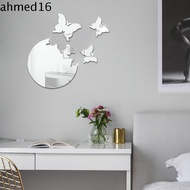 AHMED Mirror Wall Sticker, Acrylic Self Adhesive 3D Butterfly Wall Stickers, Room Decor Mirror Effect DIY Butterfly Flying Wall Decor Bathroom