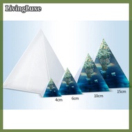 LivingLuxe Khuôn silicon nhựa resin kim tự tháp siêu lớn khuôn làm trang sức đúc nhựa 15cm