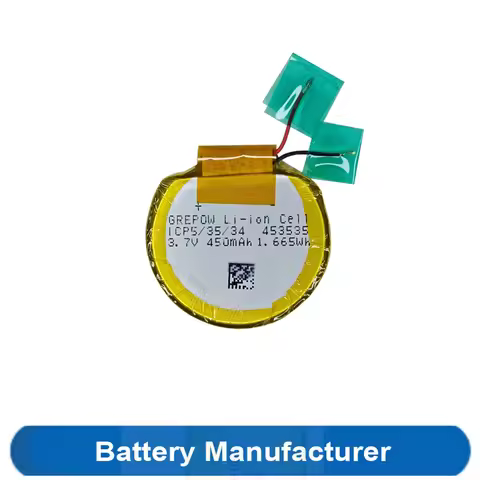 450mAh R40350V 40350 45350 453535 XU1 Smart Watch Round Type Battery Accumulator AKKU