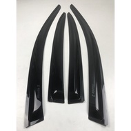 Window Visor - Mazda 2 Hatchback 2015 2016 2017 2018 2019 2020 Rain Guard OEM-grade / Deep black IM