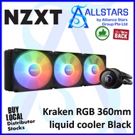(ALLSTARS : We are Back / DIY PROMO) NZXT Kraken 360 RGB (LCD, Black) / 1.54 inch LCD with NZXT CORE RGB (RL-KR360-B1)
