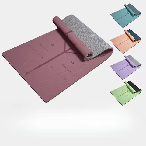 Wide Tpe Yoga Mat Thickened Non-slip Fitness Mat Floor Mat Home Dance Mat