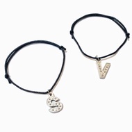 Silver Initial Pendant Bracelet | Initial Bracelet