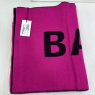 BALENCIAGA巴黎世家，羊毛圍巾 ，雙面大logo 全新吊牌