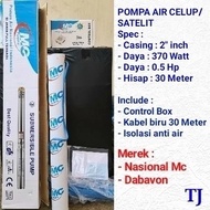 pompa air celup/satelit 2" inch 370 watt- nasional/dabavon/shimizu
