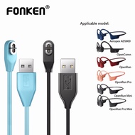 Fonken USB Cable For AfterShokz Aeropex AS800 AfterShokz OpenComn OpenRun Headphone Magnetic Charging Cable USB Charger Bone Conduction Headphone Charging Cable