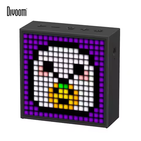 Divoom Timebox Evo speakers bluetooth wireless with Clock Alarm Programmable LED Display for Pixel A