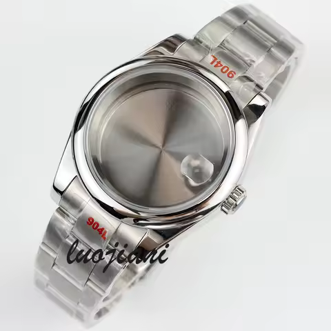 36mm/39mm watch case sapphire glass for datejust mod NH35 NH36 automatic movement jubilee oyster bra