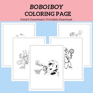 Boboiboy Coloring Page | Digital Download | Printable Download.