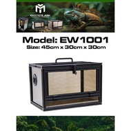 45x30x30cm Wide Reptile Tank – EW1001, Glass Door, Customisable sizes, Reptile terrarium, Modular De