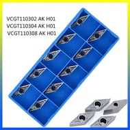 10pcs VCGT110302 AK H01 VCGT110304 AK H01 VCGT110308 AK H01 Aluminum inserts metal wood turning tool