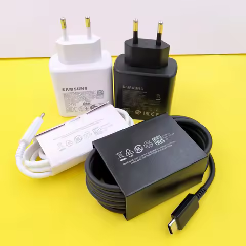 Samsung A56 A55 A54 C55 5G S25 Edge 45W PD Charger Super Fast Charge Adapter For Galaxy S26 S24 S23 