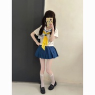 Mist Town Society Original Sailor Uniform for Women jk Navy Blue Collar Uniform, h Style