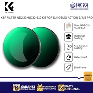 K&F Filter Set ND Variable ND2-32 ND32-512 DJI Osmo Action 3 4 5 Pro Magnetic Quick Swap Filter X03