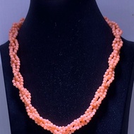 Natural Italian Coral Red Bracelet 108 Beads Necklace Bracelet Set Benming Year Gift