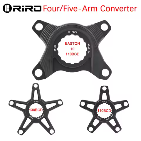 RIRO 4-Arm Chainring Adapter for Easton EC90 XXE 5-Bolts Spider for Shimano Direct Mount to 110BCD/1