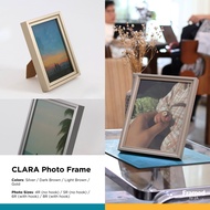 FRAMED Clara Modern Metallic Photo Frame 4R/5R/6R/8R Picture Frame Table Frame Home Decor (Y2190)