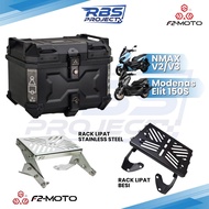 F2 Moto NMAXV2/V3 /Modenas Elit 150S RACK LIPAT + F2-Moto TOP BOX SET