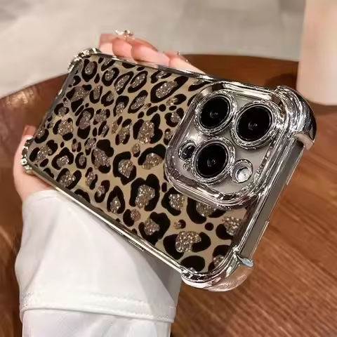 Golden Leopard Print Case for Samsung Galaxy A53 A50 A36 A35 A34 A32 A25 A24 A23 A22 A16 A15 A14 A13