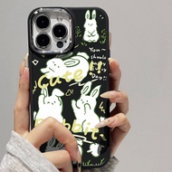 Casing for iPhone 12 13Promax 15Promax 7plus 8 7 8plus 6plus 14 15 X XR XS MAX 12Promax 11Promax 11 13 Graffiti Cute Cat Metallic Photo Frame Drop Protection Soft Case