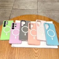 Samsung Jelly Magnetic Applicable Samsung S24 Phone Case S25Ultra Frosted Shock-resistant A56 Sheath