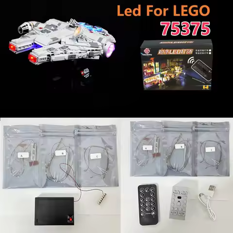 LED Light For Lego 75375 Star Wars Millennium Falcon Lamp Building Bricks Christmas gift (Not Includ