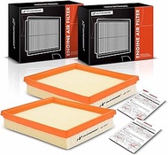 A-Premium 2-PC Engine Air Filter Compatible with BMW F30 F32 228i, 228i xDrive, 320i, 320i xDrive, 3