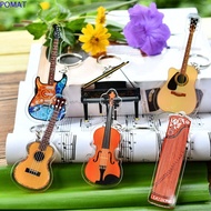 POMAT Guitar Acrylic Keychain, Ukulele Clarinet Guitar Model Pendant, Musician Jewelry Pipa Saxophon