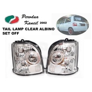 Kancil 02 clear albino tail lamp