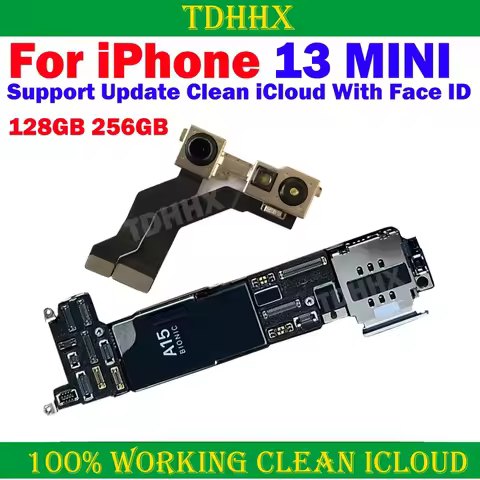 Physical SIM Mainboard With/Without Face ID For iPhone 13 Mini 128G 256GB Motherboard Clean iCloud L