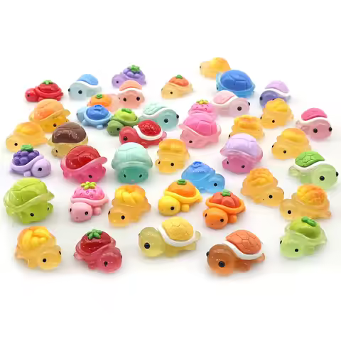 Mini Ocean Resin Turtle Animals Tiny Sea Animals Figurines Marine Miniature Animals Aquarium Ornamen